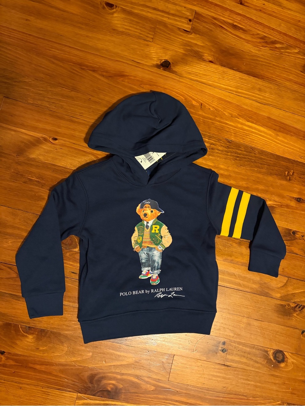 NWT Ralph Lauren Polo Bear Toddler Hoodie